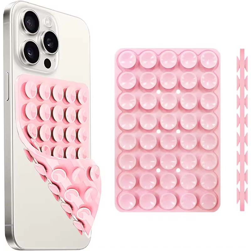 Phone Cases Rubber - Silikon-Saugnapf-Handyhalter mit starkem doppelseitigem Griff, Video-Fixierpad,