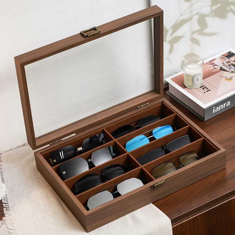 Phone Cases The Dairy - 8/6 Fächer Brillen-Organizer aus Holz mit
