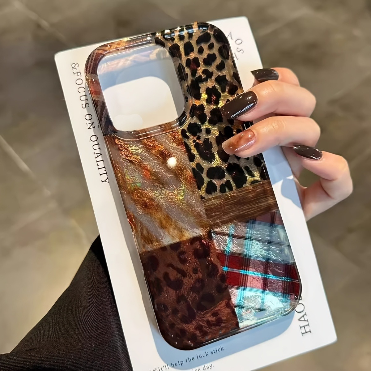 Phone Cases Leopard Print - Hochwertige Handyhülle mit Leopardenmuster und Alufolie
