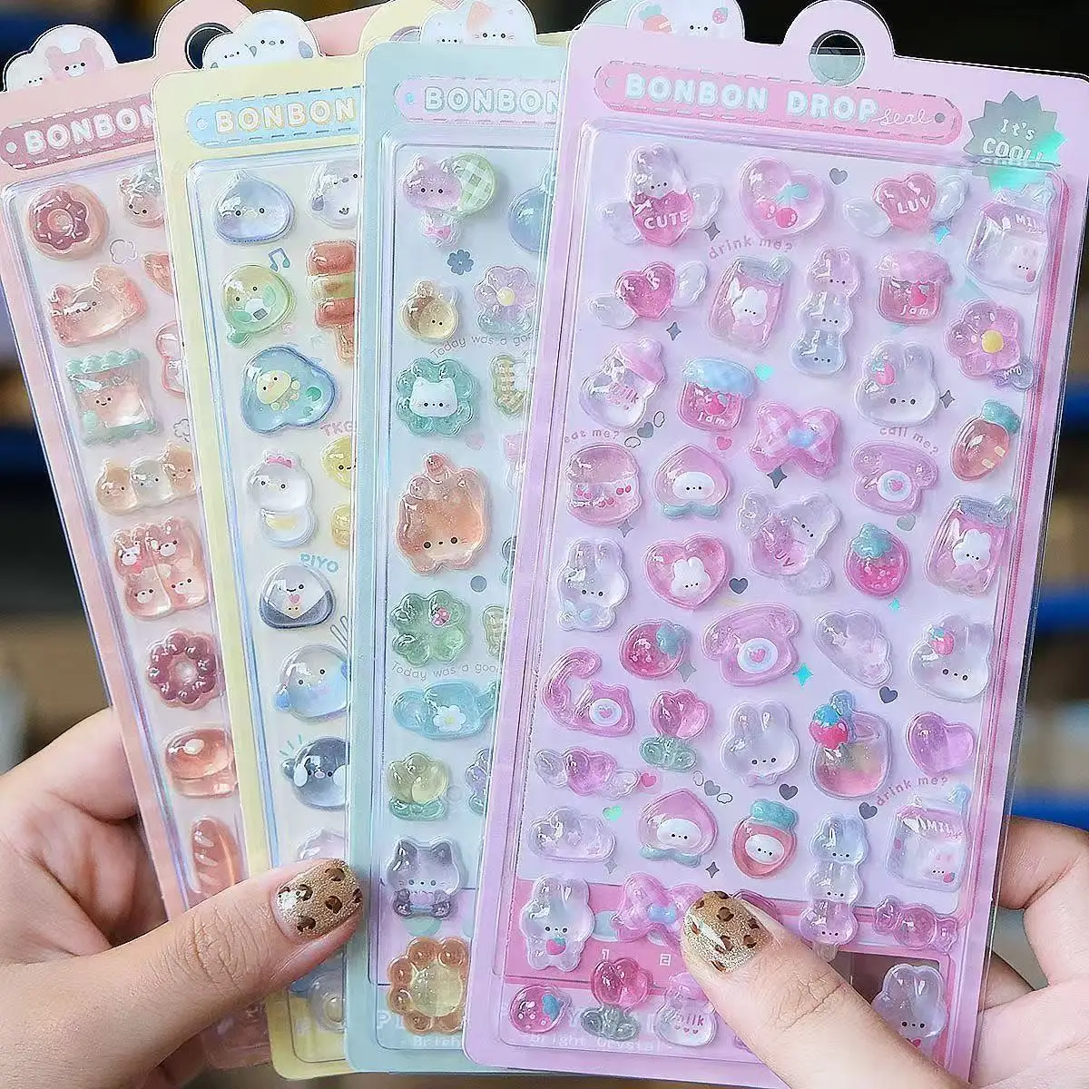 Phone Cases Diy - 2027 Kawaii 3D Jelly Resin Aufkleber