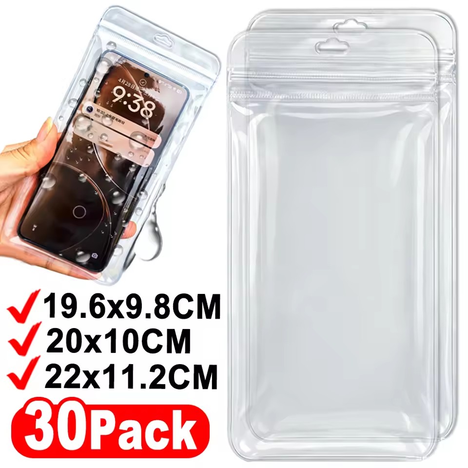 Phone Cases Beach - 2–20 Stück transparente Handyhülle, staubdicht, wasserdicht,