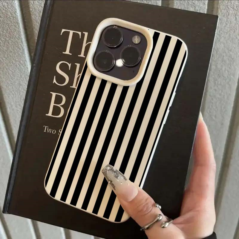 Phone Cases Australia - Bunte gestreifte minimalistische INS-Paar-Handyhülle für iPhone