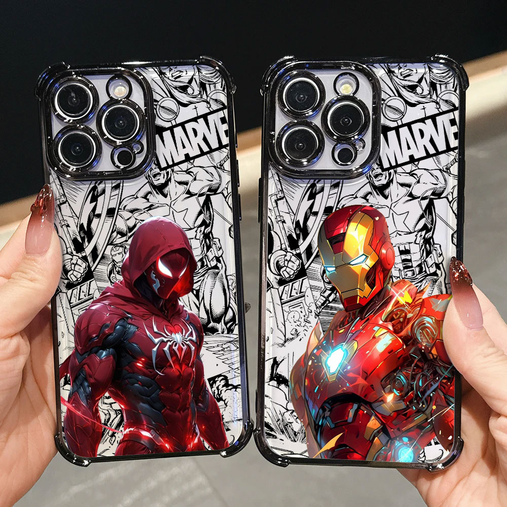 Phone Cases Men - Iron Spider Man Captain America Luxus-Hülle