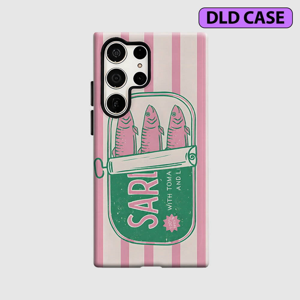 Phone Cases You Can Customize - Vintage-Sardinen-Dosen-Design für Samsung Galaxy S26 S25