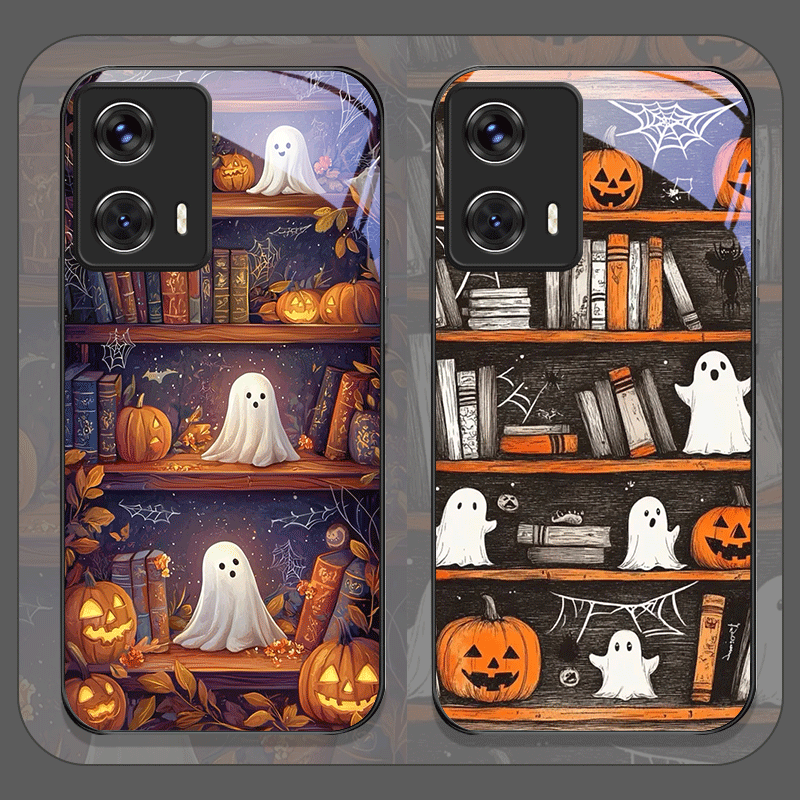 Halloween Kürbis Geist Bücherr – Phone Cases Motorola Bewertung und Preis