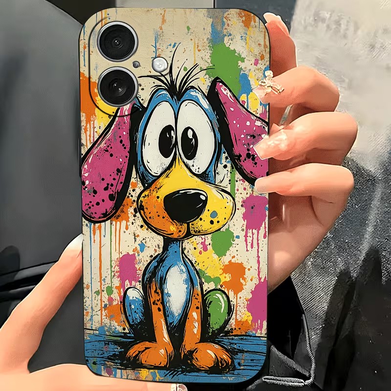 Graffiti-Farbige Welpen-TPU-Ha – Phone Cases Like Loopy Bewertung und Preis