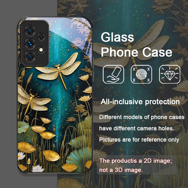 Blume goldene Libelle gehärtet – Phone Cases Galaxy A17 Bewertung und Preis