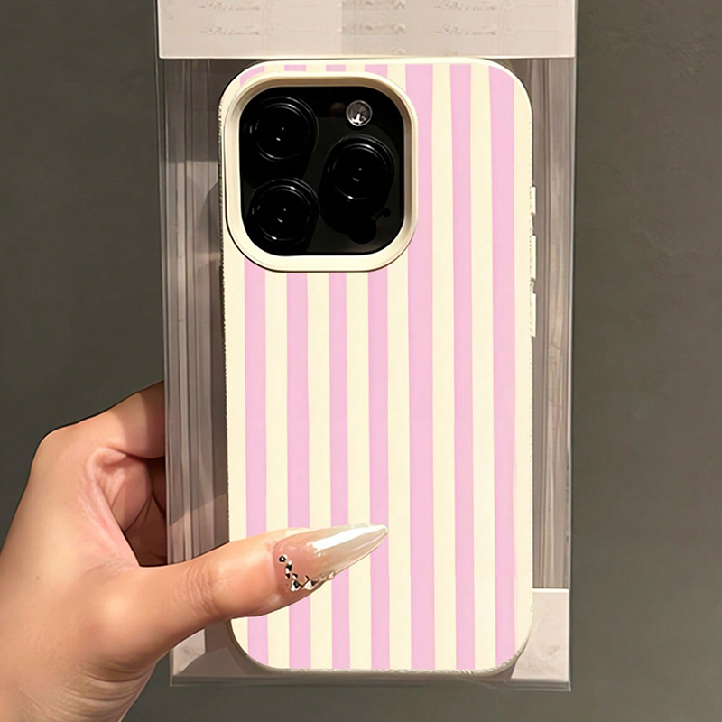 Einfache rosa vertikal gestrei – Phone Cases Pink Bewertung und Preis