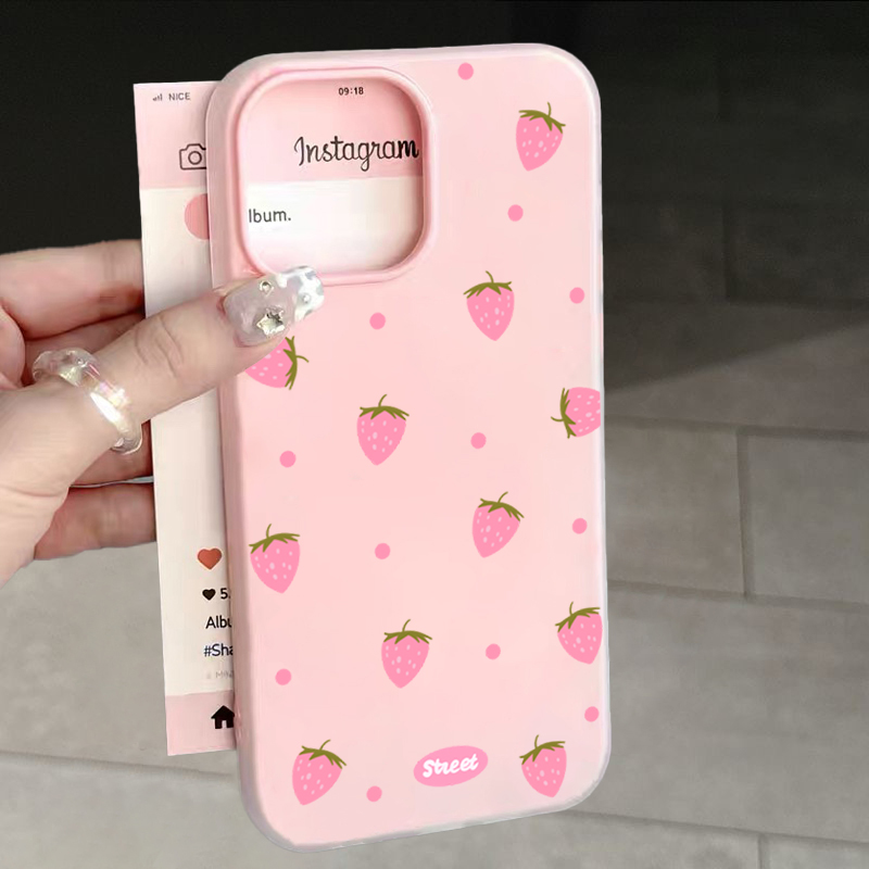 Süße rosa Erdbeer-Muster Handy – Phone Cases Pink Bewertung und Preis