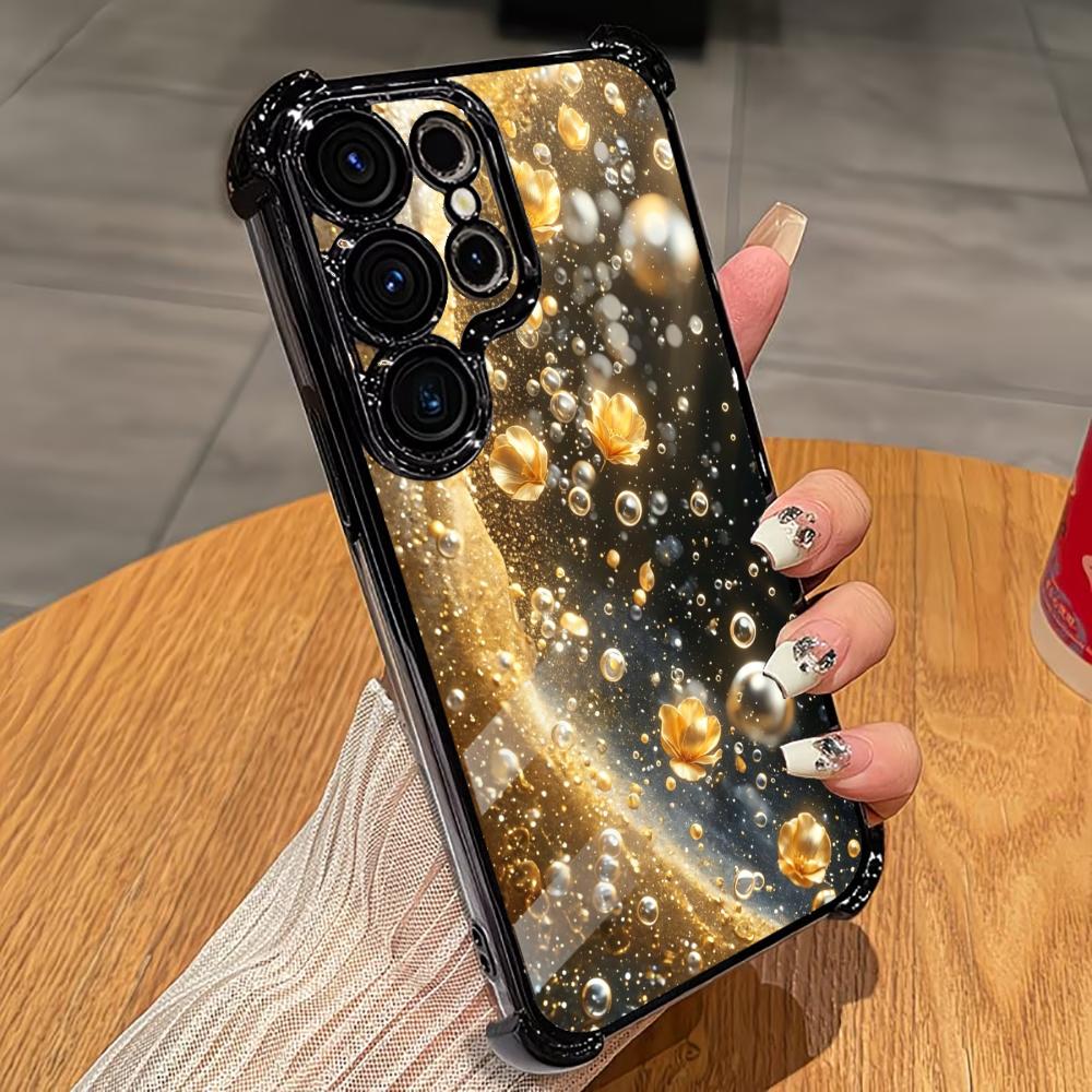 Premium Golden Flower Handyhül – Phone Cases Quad Lock Bewertung und Preis